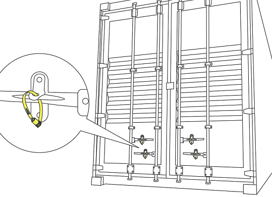 shipping container plastic seal